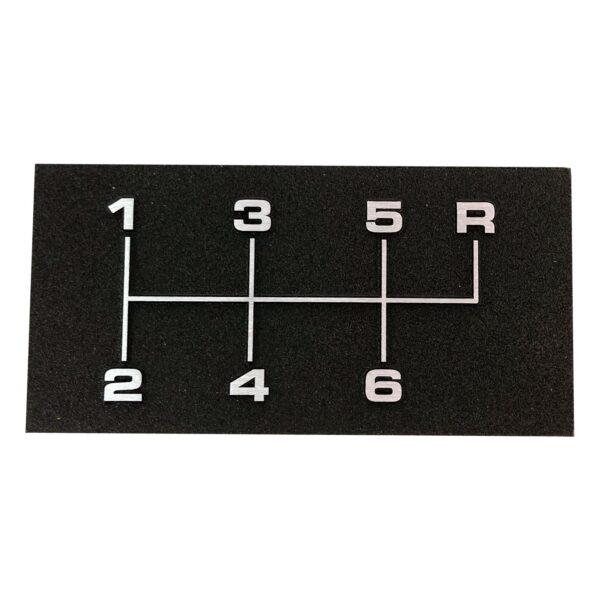 6 Speed Shift Pattern Plate: 1968-72 Chevelle/Malibu: OE look and quality