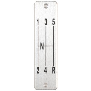 5 Speed Shift Pattern Plate: Corvette (C1)