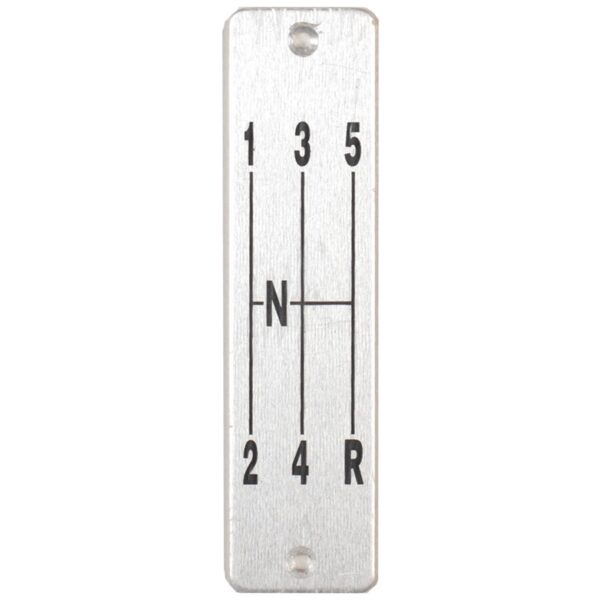 5 Speed Shift Pattern Plate: Corvette (C1)