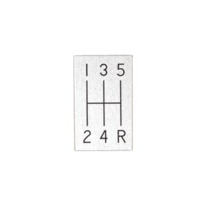 5 Speed Shift Pattern Plate: Corvette: 1963-1967