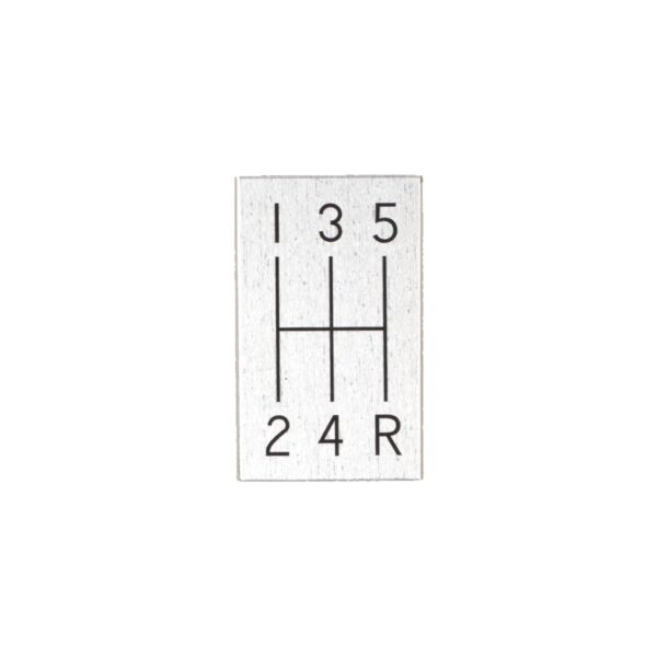 5 Speed Shift Pattern Plate: Corvette: 1963-1967
