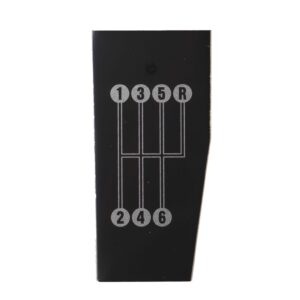 6 Speed Shift Pattern Plate: Corvette: 1968-1976