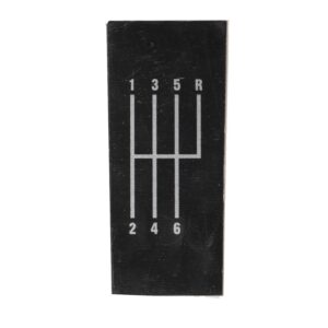 6 speed shift pattern plate: Corvette (C3): 1977-1982