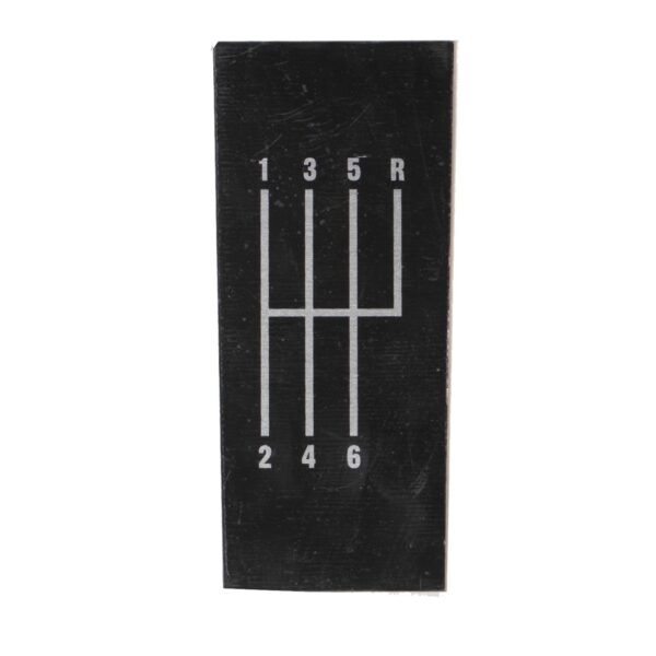 6 speed shift pattern plate: Corvette (C3): 1977-1982