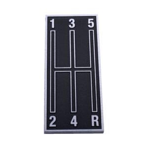 5 Speed Shift Pattern Plate: 1968-69 Camaro: w/console: OE look and quality