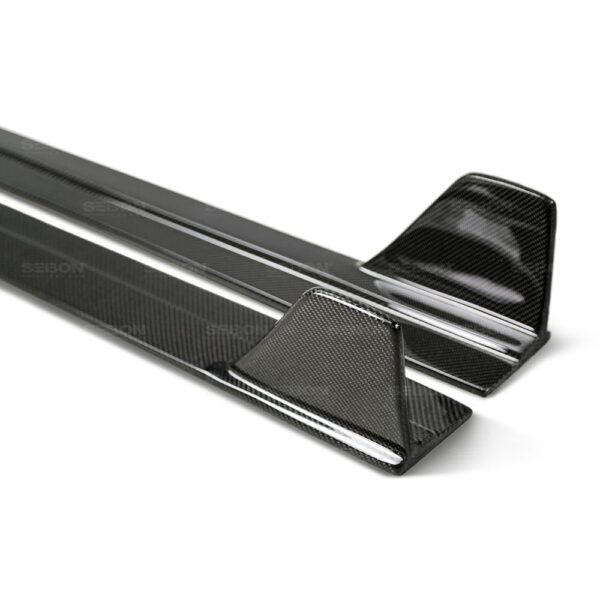 Seibon Carbon, SS16HDCV4-TR, TR-style carbon fiber side skirts for 2016-2020 Honda Civic 4 Dr