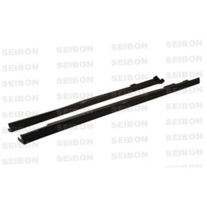 Seibon Carbon, SS9600HDCV2D-TR, TR-style carbon fiber side skirts for 1996-2000 Honda Civic 2DR/HB