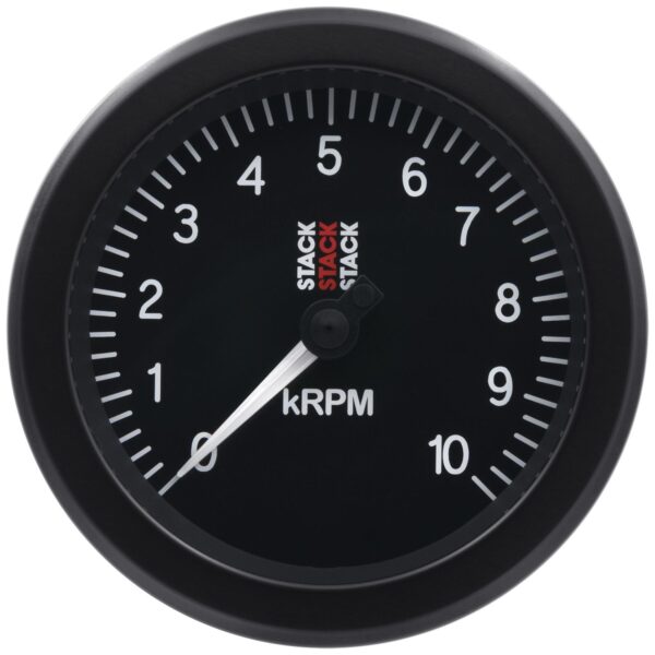 TACHOMETER, SPORT, 88MM, BLACK, 0-10K RPM