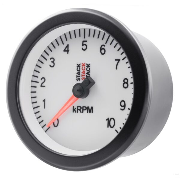 TACHOMETER, SPORT, 88MM, WHITE, 0-10K RPM