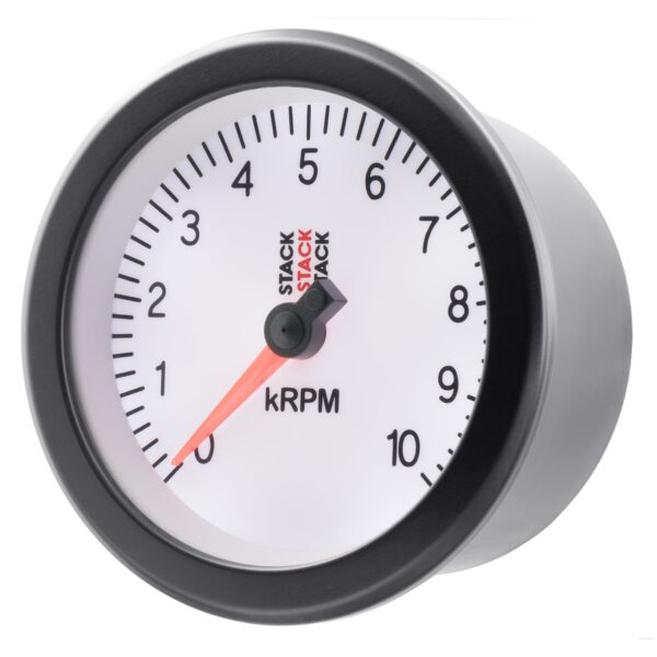 TACHOMETER, SPORT, 88MM, WHITE, 0-10K RPM