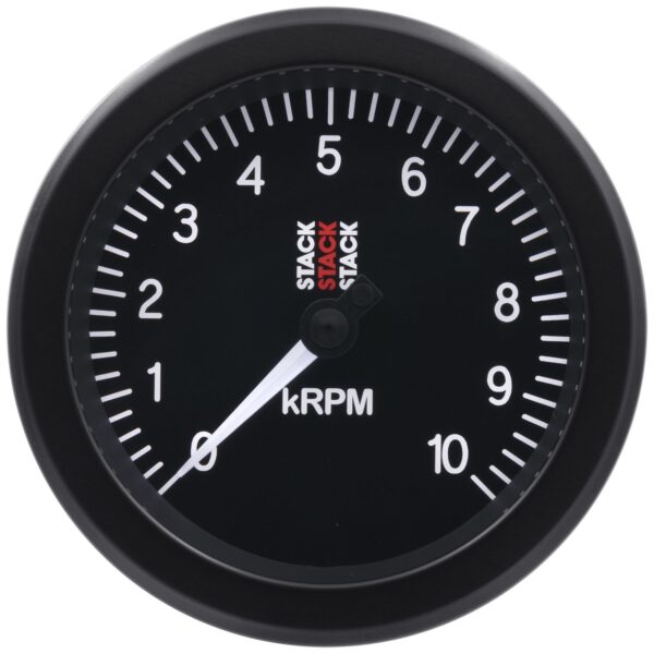 TACHOMETER, SPORT, 88MM, BLACK, 0-10K RPM