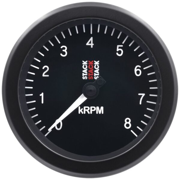 TACHOMETER, SPORT, 88MM, BLACK, 0-8K RPM