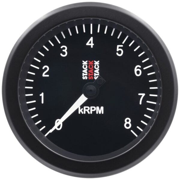 TACHOMETER, SPORT, 88MM, BLACK, 0-8K RPM