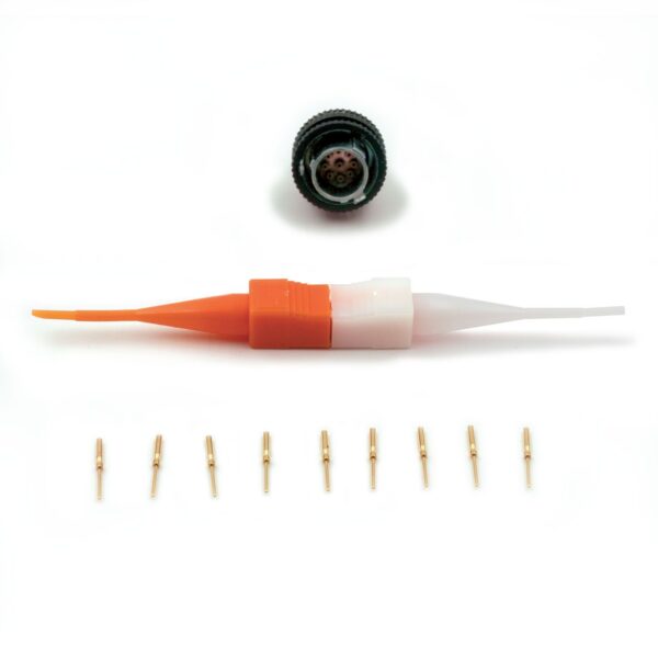 CONNECTOR, AUTOSPORT, 9 WAY, ASDD, INPUT (YEL), FOR PRO-4 DVL & DVR3-240/44/540