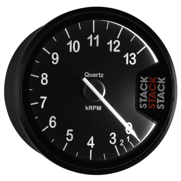 TACHOMETER, CLUBMAN, 80MM, WHITE, 0-3-13K RPM