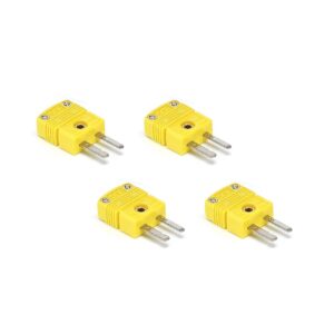 CONNECTOR KIT, TYPE K THERMOCOUPLE, PLUG (MALE), QTY. 4