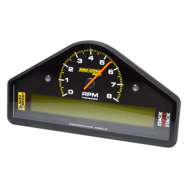 MULT-FUNCTION DISPLAY LOGGER, DRAG RACING, BLACK, 0-8K RPM