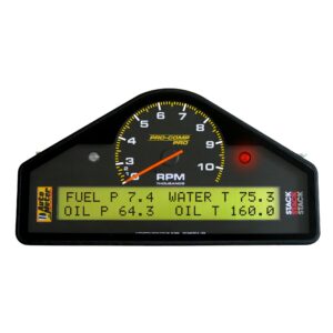 MULT-FUNCTION DISPLAY LOGGER, DRAG RACING, BLACK, 0-3-10.5K RPM