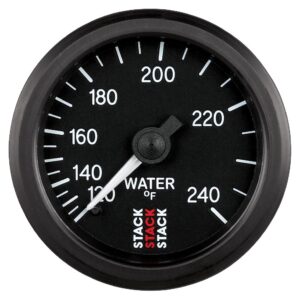 WATER TEMP, MECHANICAL, 52MM, BLACK, 120-240 Farinihieht, 1/2-1/16 in. NPT (M)