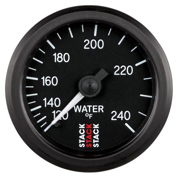 WATER TEMP, MECHANICAL, 52MM, BLACK, 120-240 Farinihieht, 1/2-1/16 in. NPT (M)