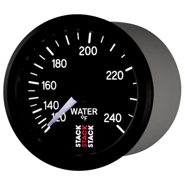 WATER TEMP, MECHANICAL, 52MM, BLACK, 120-240 Farinihieht, 1/2-1/16 in. NPT (M)