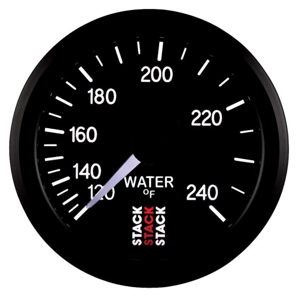 WATER TEMP, MECHANICAL, 52MM, BLACK, 120-240 Farinihieht, 1/2-1/16 in. NPT (M)