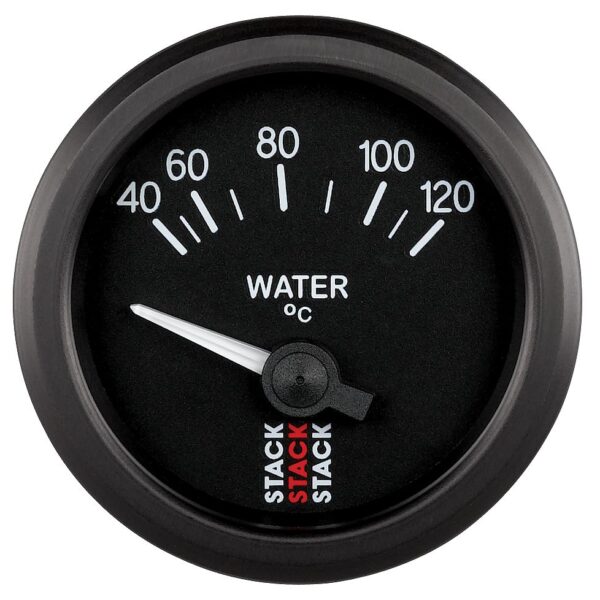 WATER TEMP, ELECTRIC, 52MM, BLK, 40-120 Celsius, M10 MALE