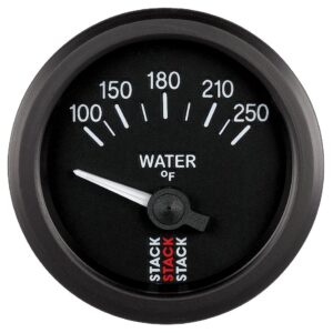 WATER TEMP, ELECTRIC, 52MM, BLK, 100-250 Farinihieht, 1/8 in. NPTF