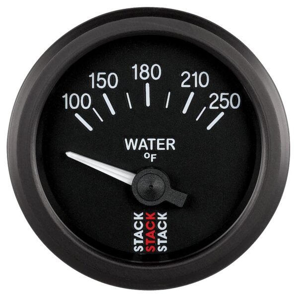 WATER TEMP, ELECTRIC, 52MM, BLK, 100-250 Farinihieht, 1/8 in. NPTF