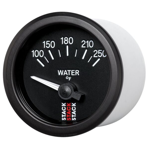 WATER TEMP, ELECTRIC, 52MM, BLK, 100-250 Farinihieht, 1/8 in. NPTF