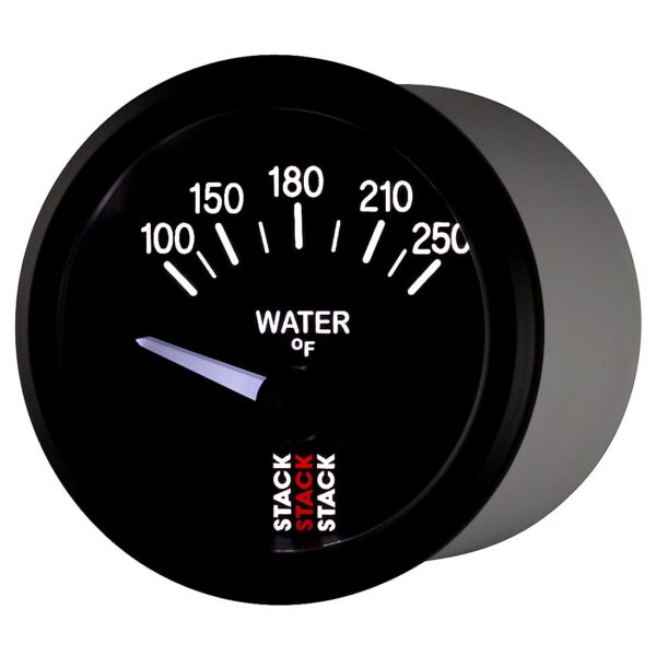 WATER TEMP, ELECTRIC, 52MM, BLK, 100-250 Farinihieht, 1/8 in. NPTF