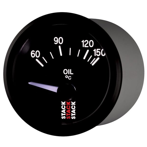 OIL TEMP, ELECTRIC, 52MM, BLK, 60-150 Celsius, M10 MALE
