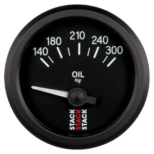OIL TEMP, ELECTRIC, 52MM, BLK, 140-300 Farinihieht, 1/8 in. NPTF