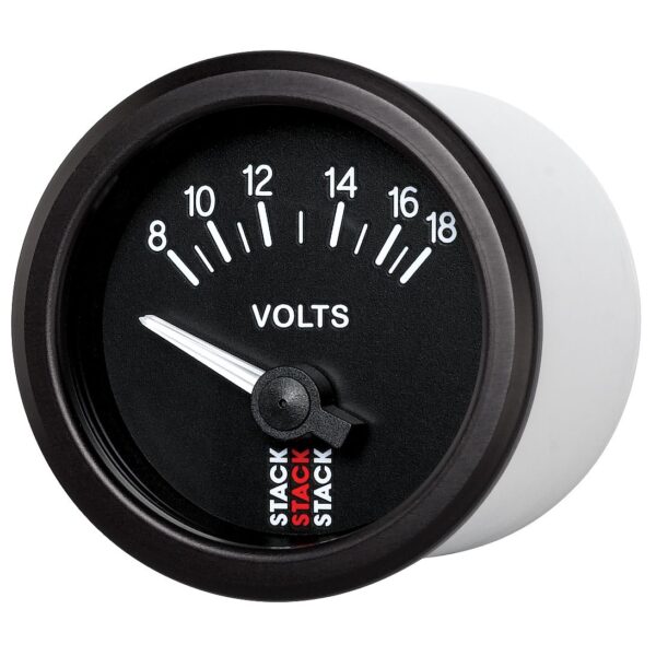 BATTERY VOLTAGE, ELECTRIC, 52MM, BLK, 8-18V