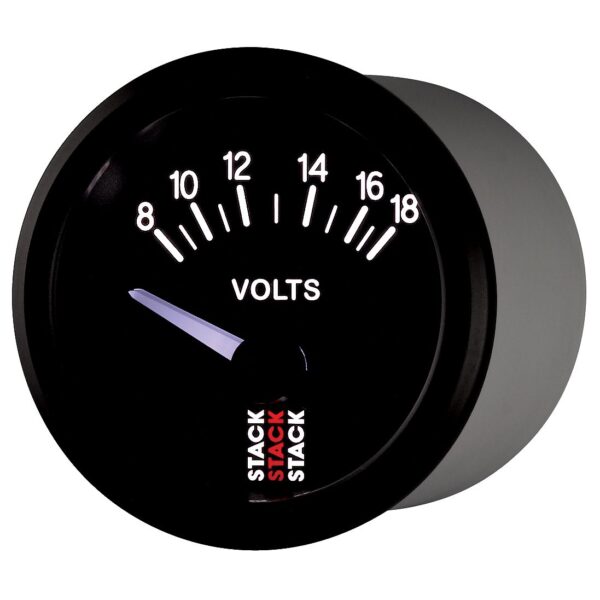 BATTERY VOLTAGE, ELECTRIC, 52MM, BLK, 8-18V