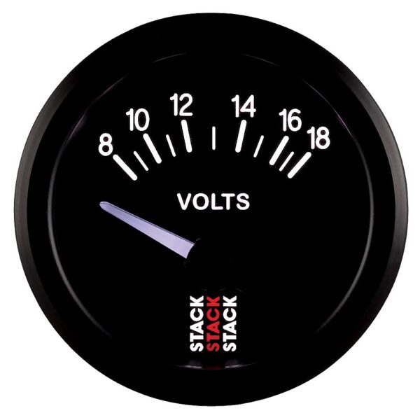 BATTERY VOLTAGE, ELECTRIC, 52MM, BLK, 8-18V