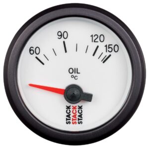 OIL TEMP, ELECTRIC, 52MM, WHT, 60-150 Celsius, M10 MALE