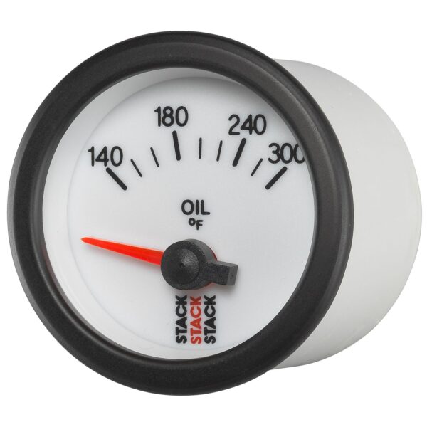 OIL TEMP, ELECTRIC, 52MM, WHT, 140-300 Farinihieht, 1/8 in. NPTF