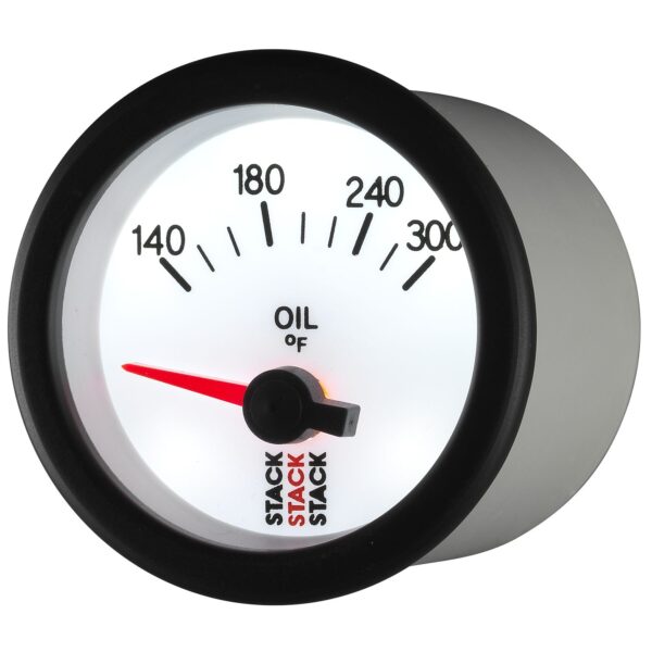 OIL TEMP, ELECTRIC, 52MM, WHT, 140-300 Farinihieht, 1/8 in. NPTF