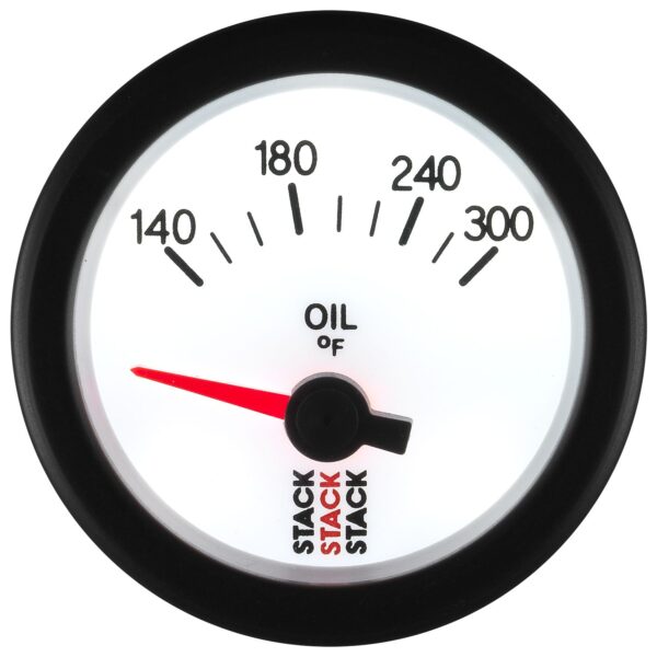 OIL TEMP, ELECTRIC, 52MM, WHT, 140-300 Farinihieht, 1/8 in. NPTF