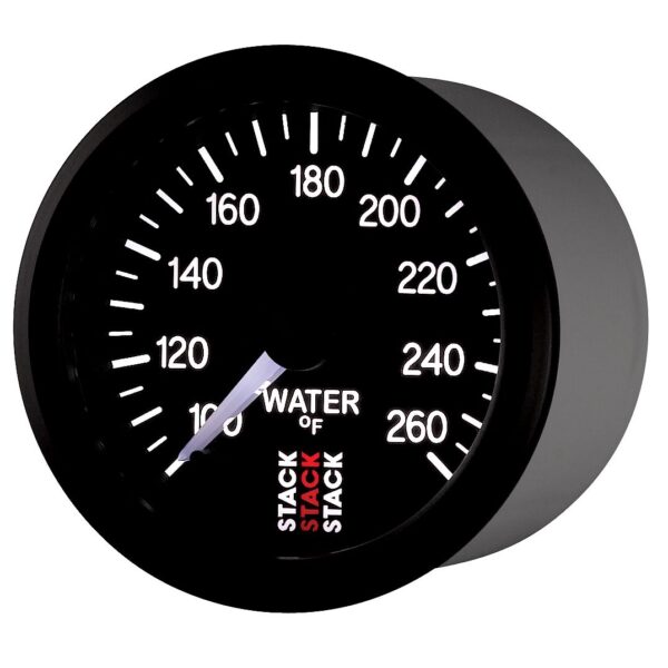 WATER TEMP, PRO STEPPER MOTOR, 52MM, BLK, 100-260 Farinihieht, 1/8 in. NPTF MALE