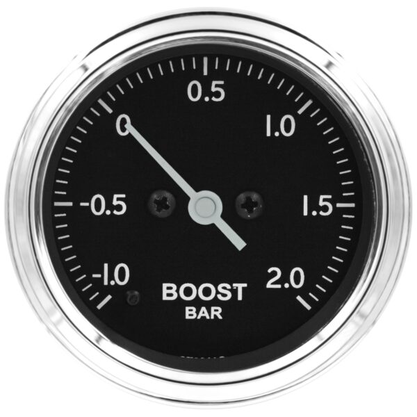 52MM, BOOST PRESS, PRO STEPPER, CLASSIC, -1 TO +2 BAR, INCL. T-FITTING