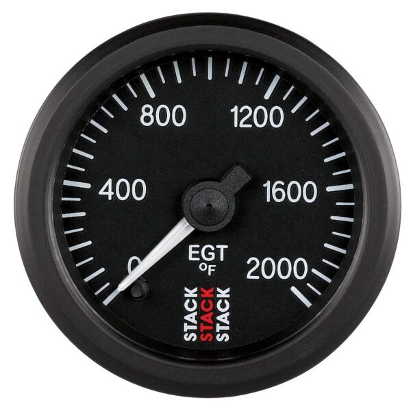 EXHAUST GAS TEMP, PRO STEPPER MOTOR, 52MM, BLK, 0-2000 Farinihieht