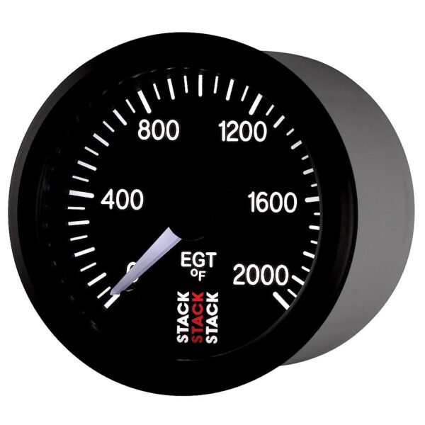 EXHAUST GAS TEMP, PRO STEPPER MOTOR, 52MM, BLK, 0-2000 Farinihieht
