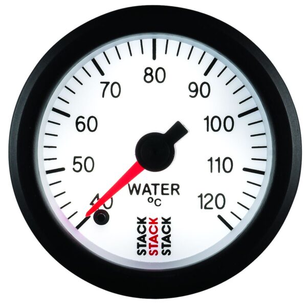 WATER TEMP, PRO STEPPER MOTOR, 52MM, WHT, 40-120 Celsius, 1/8 in. NPTF MALE