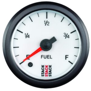 2-1/16 in. FUEL LEVEL, PROGRAMMABLE 0-280 O, STACK WHT