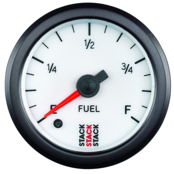 2-1/16 in. FUEL LEVEL, PROGRAMMABLE 0-280 O, STACK WHT