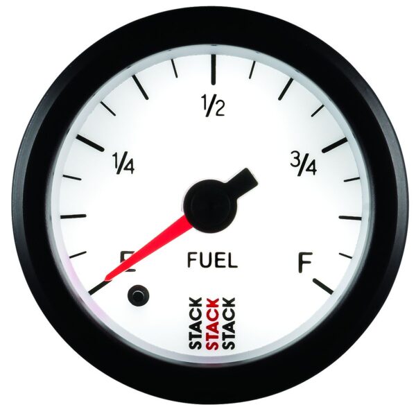 2-1/16 in. FUEL LEVEL, PROGRAMMABLE 0-280 O, STACK WHT