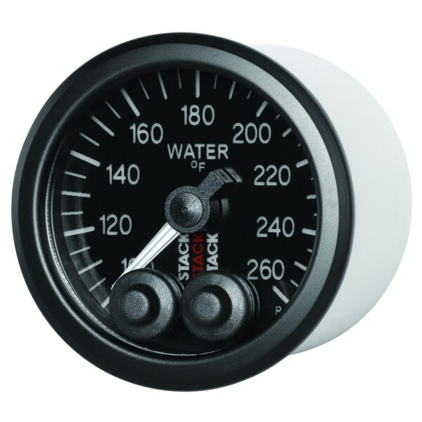 WATER TEMP, PRO-CONTROL, 52MM, BLK, 100-260 Farinihieht, 1/8 in. NPTF MALE