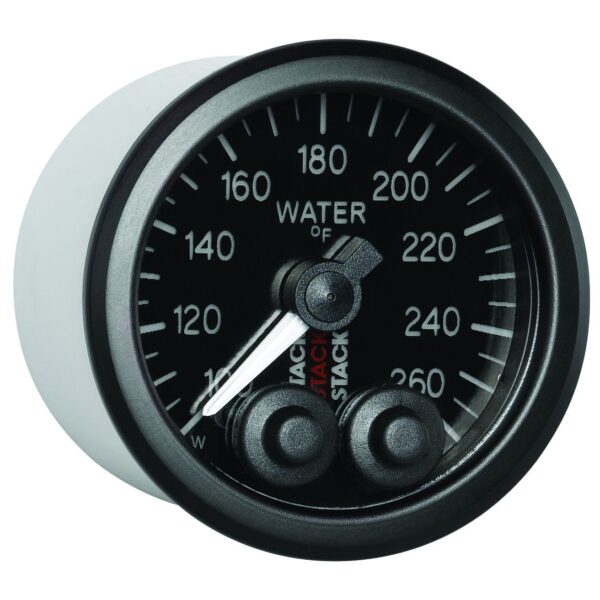 WATER TEMP, PRO-CONTROL, 52MM, BLK, 100-260 Farinihieht, 1/8 in. NPTF MALE